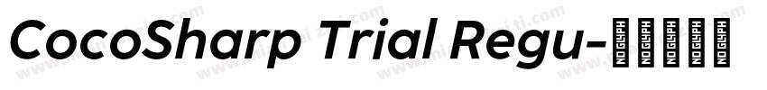 CocoSharp Trial Regu字体转换